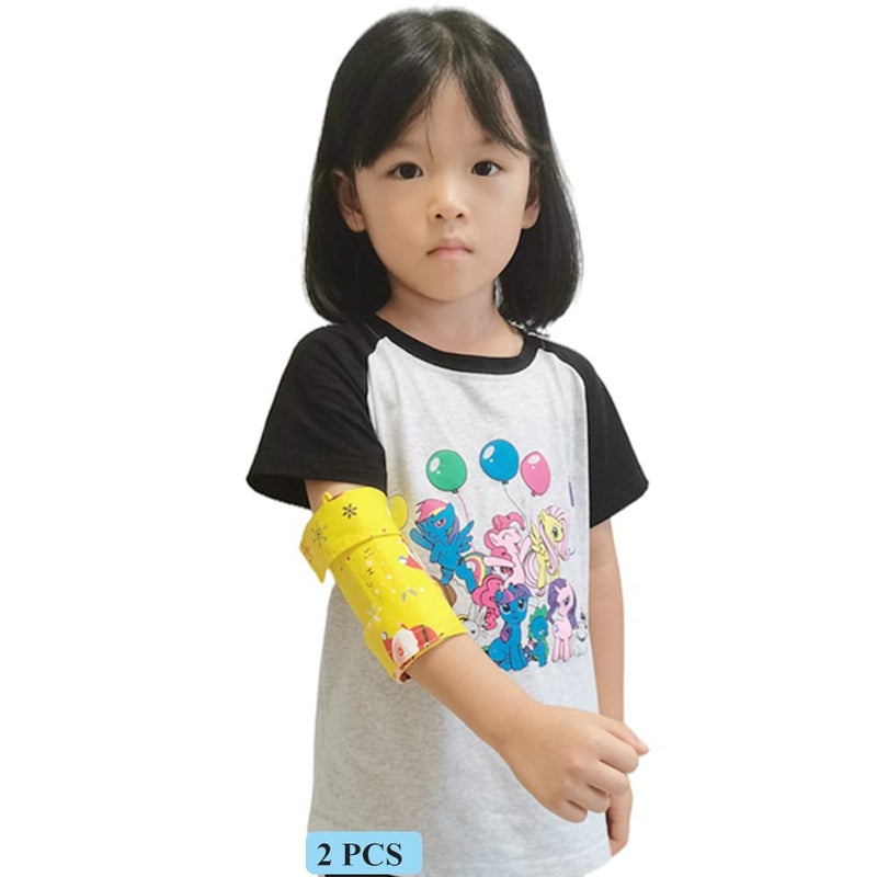 2PCS Elbow Immobilizer Splint Arm Restraint Wrap for Babies KidsStop HANDTOFACE habits Stop Thumb Sucking Habit Scratching Face Pulling Hair Small2pcs