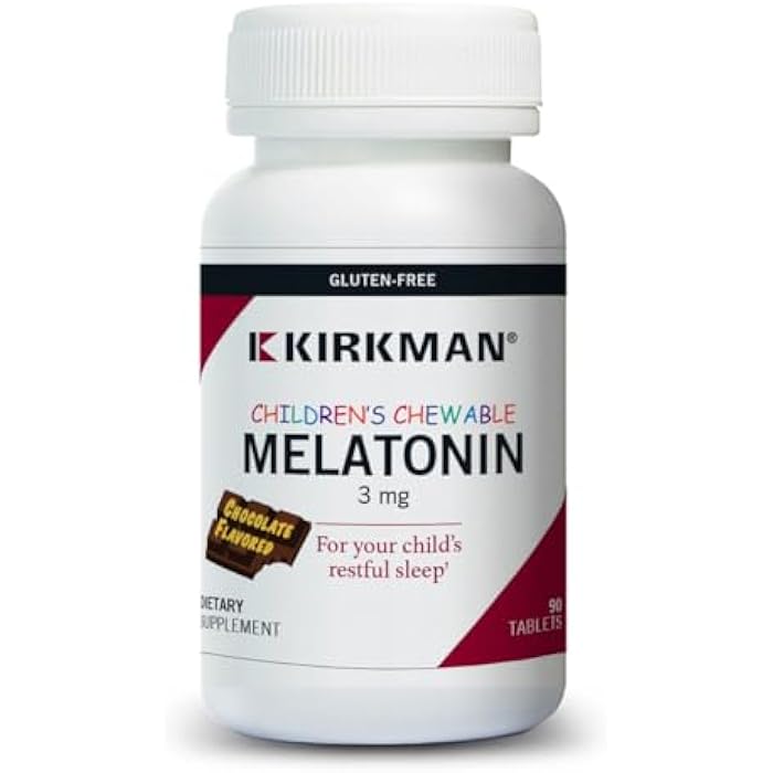 Kirkman Children’s Chewable Melatonin 3 mg Chocolate Tablets - Image 1