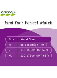 nateen حفاضات ناتين سوبر الترا للكبار، كبيرة الحجم، مقاس الخصر 115-150 سم، 10 قطع، سراويل داخلية ذات قدرة امتصاص قصوى، حماية من التسرب.  - Image 5