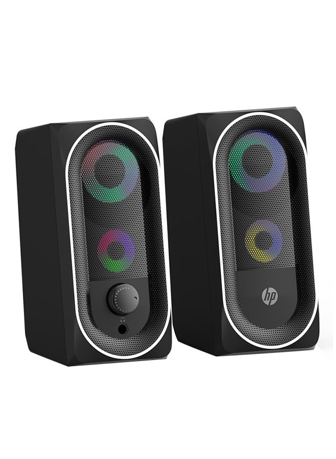 HP DHE -6001 Wired Multimedia Speakers -6972431710626 Black - Image 3