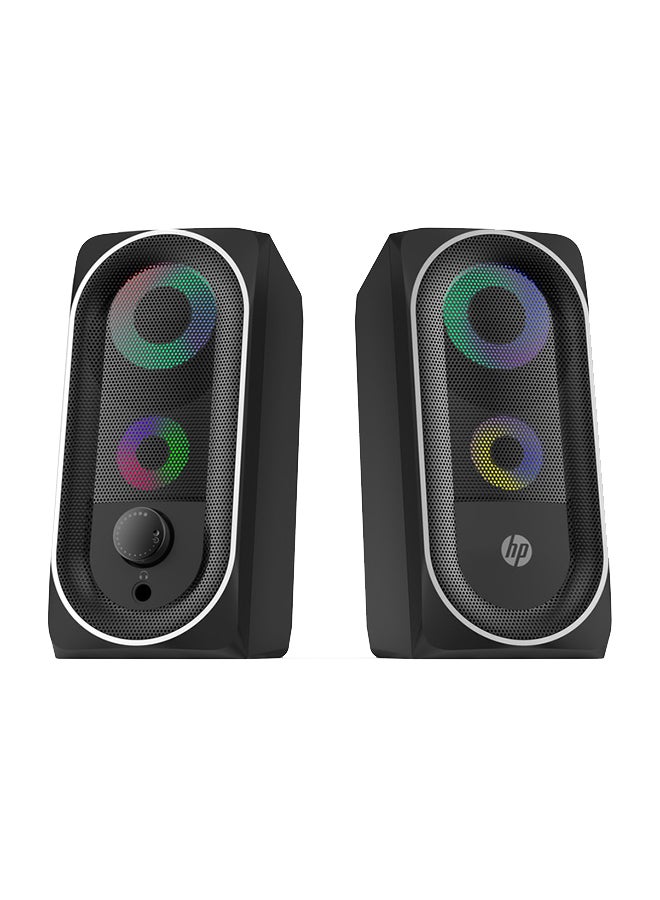 HP DHE -6001 Wired Multimedia Speakers -6972431710626 Black - Image 1