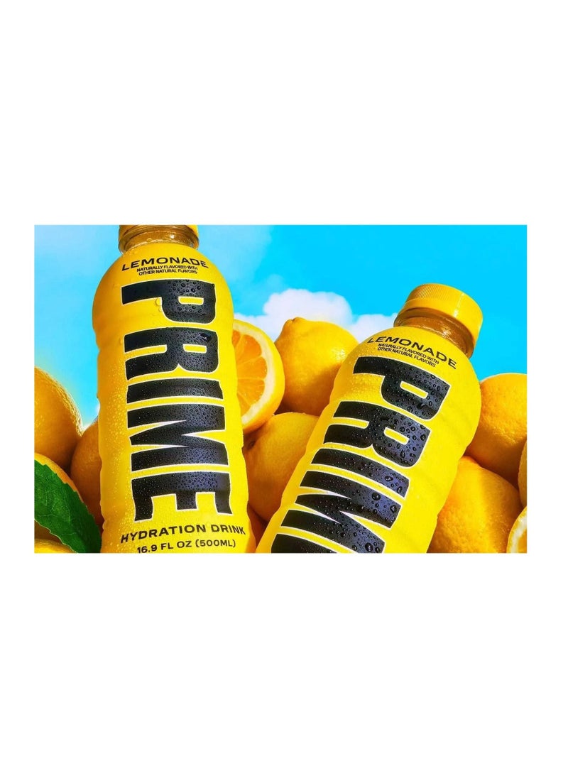 Prime Hydration - Prime Hydration Zero Sugar Lemonade Pack of 12 (500 Ml) - Image 1