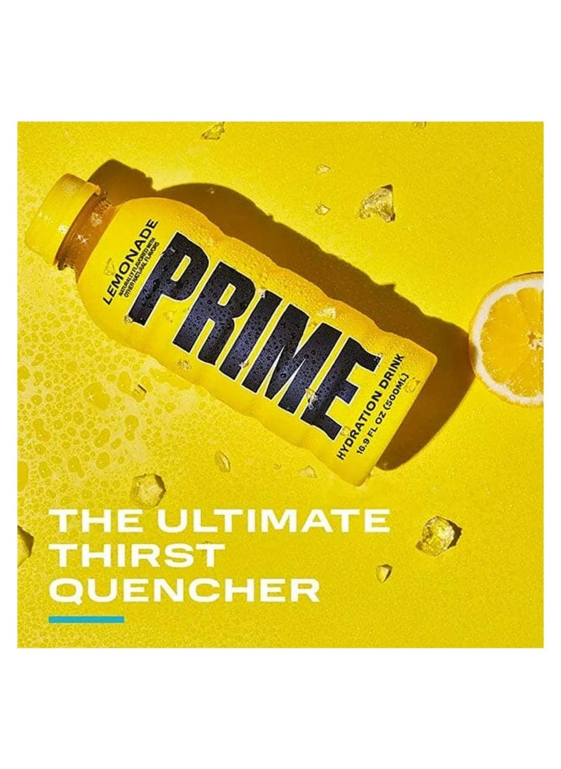 Prime Hydration - Prime Hydration Zero Sugar Lemonade Pack of 12 (500 Ml) - Image 1