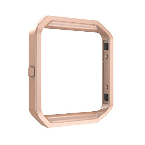 Simpeak Frame Compatible with Fitbit Blaze, Pack of 3,Stainless Steel Metal Frame Replacement for Fitbit Blaze, Black, Silver, Rose Gold - Image 4