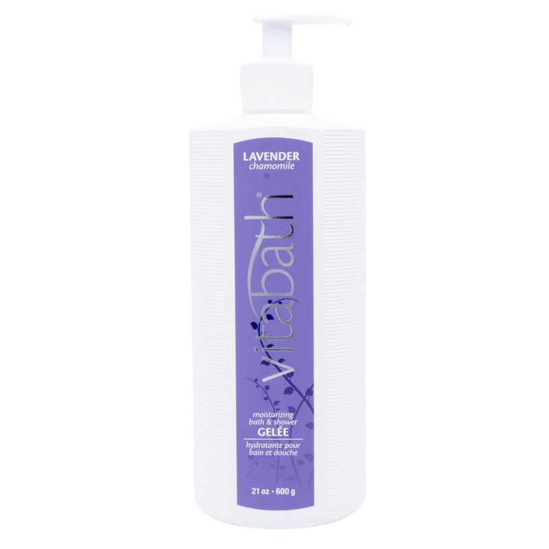Vitabath Lavender Chamomile Moisturizing Bath Shower Gel Wash Calming Hydrating Botanical SkinSoftening Skincare Body Cleanser Foaming Gelee 21 oz - Image 3