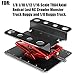 hopsupRC RC Car Work Stand for 18 110 112 116 Scale TRX4 Axial Redcat Losi RC Crawler Monster Truck BuggyAluminum Repair Workstation 360 Degree Rotation Lift LowerBlack - Image 4