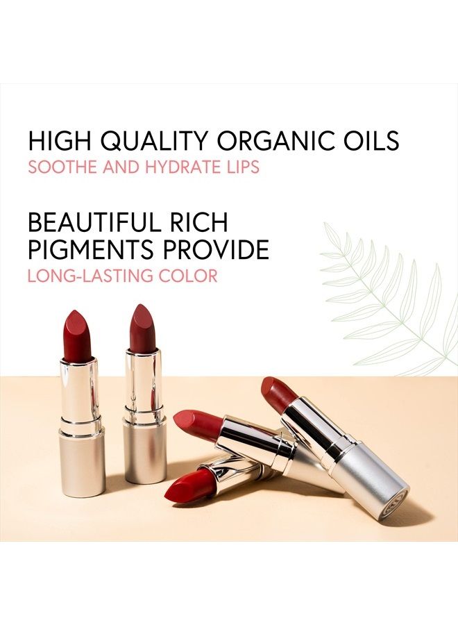 Honeybee Gardens Truly Natural Long Lasting Lipstick, Paradise (slight shimmer light pink, peach & mauve undertones) Naturally Hydrating - Vegan, Gluten Free & Cruelty Free, 0.13 oz / 3.8 g - Image 3