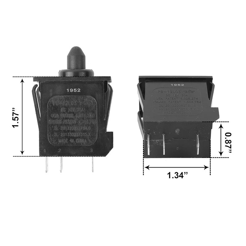 JONATURE Plunger Type Accelerator Foot Switch for Power Wheels and Peg Perego Ride On Cars - Image 2