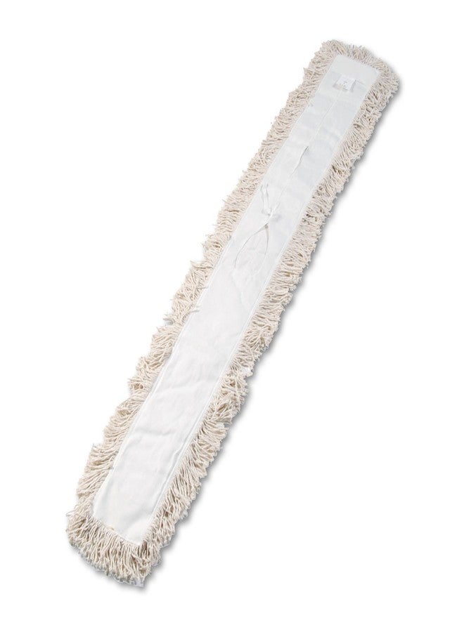 Boardwalk BWK1360 Industrial Dust Mop Head, Hygrade Cotton, 60w x 5d, White - Image 4