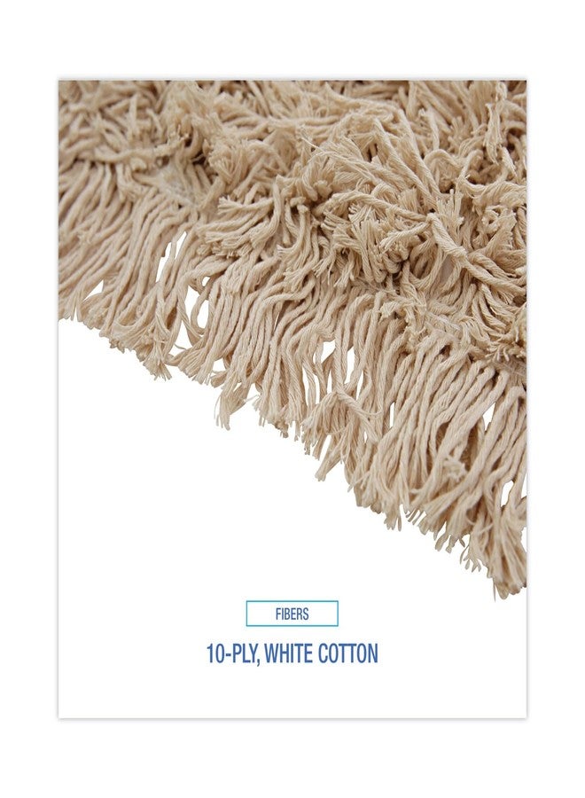 Boardwalk BWK1360 Industrial Dust Mop Head, Hygrade Cotton, 60w x 5d, White - Image 5