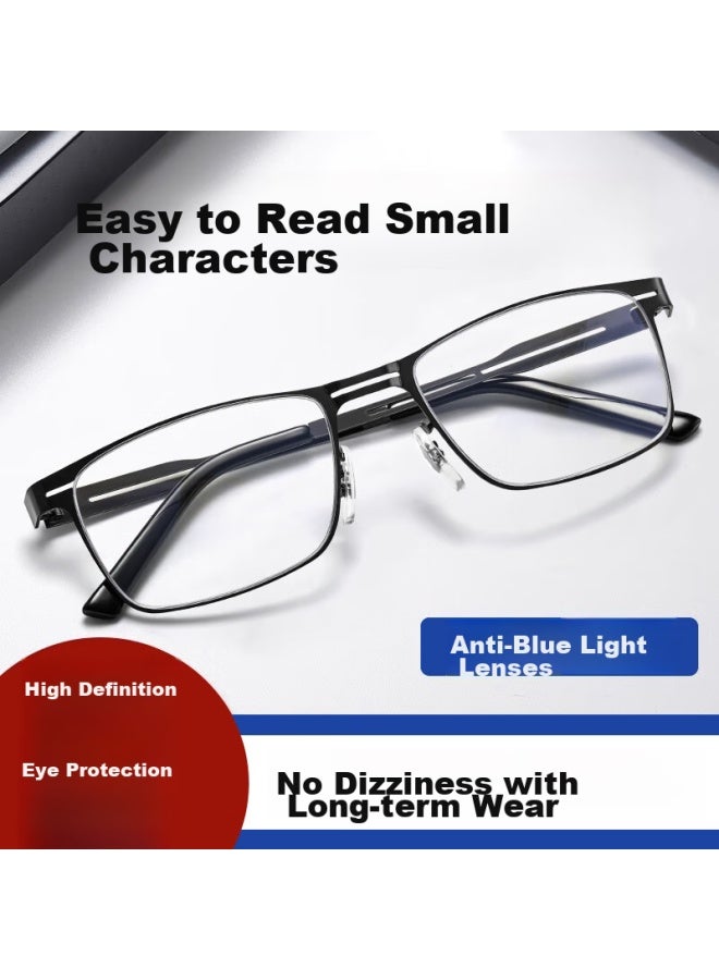 Lesca Lunetier Reading Gl For Men, High-definition Ultra-light Anti-blue Light Anti-fatigue Presbyopic Gl For Women, Bifocal Reading Gl For Elderly Men - Image 1