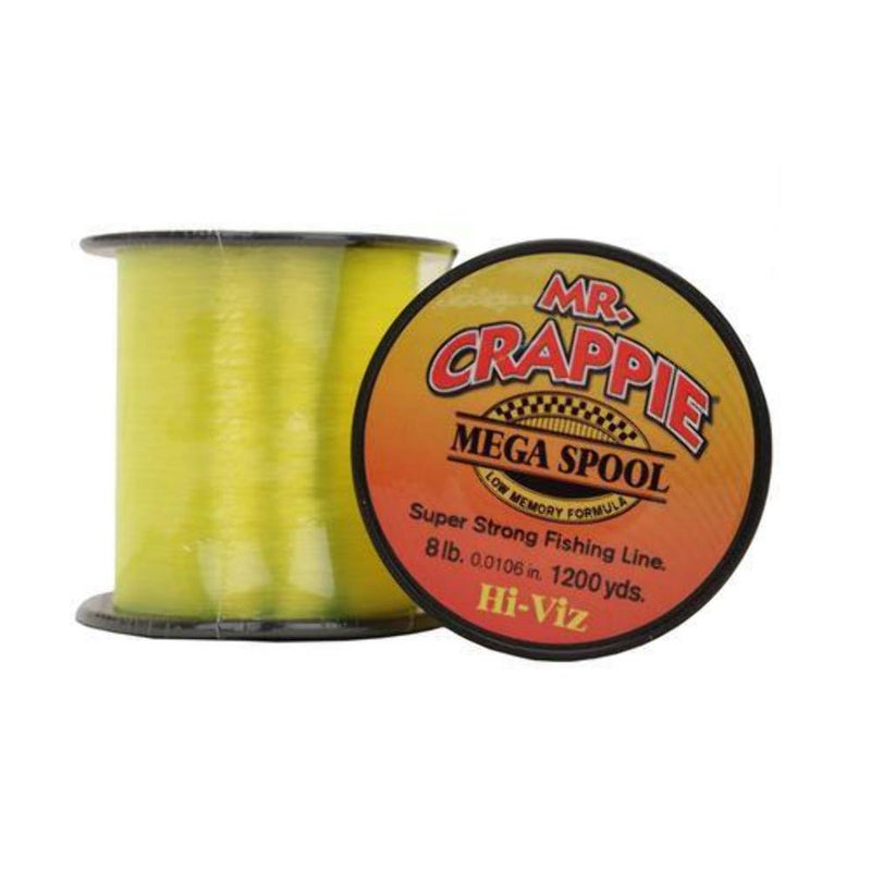 Lew's Mr. Crappie Mega Spool Monofilament Fishing Line, Low Memory and Stretch - Image 2