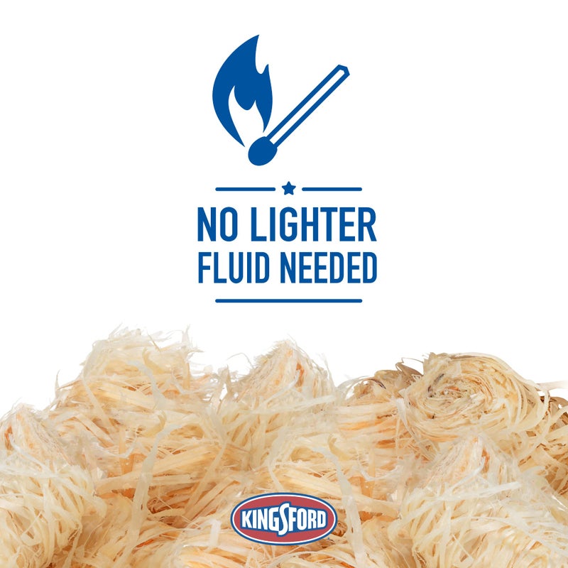 Kingsford مشعلات النار السريعة من كينغسفورد | مشعلات خشبية مصنوعة من خشب صلب طبيعي للشواء، والنيران في المخيمات، والمدافئ الخارجية | 32 قطعة من لفائف مشعل النار - Image 2