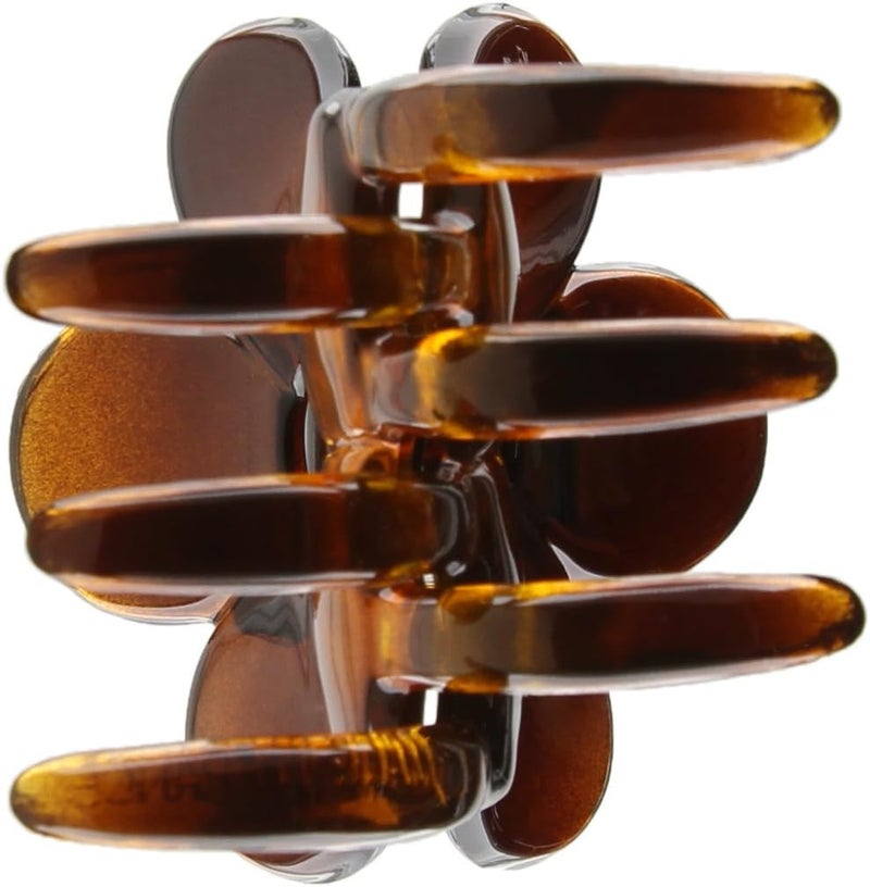 Caravan Flower Hair Claw in Tortoise Shell - Model 483 - Image 3