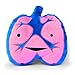 I Heart Guts Lungs Plush I Got The Beat 11 Lung Shaped Plushie for Med Students Cardiac Nurse Respiratory Therapist Gifts Lung Cancer Awareness Products - Image 3