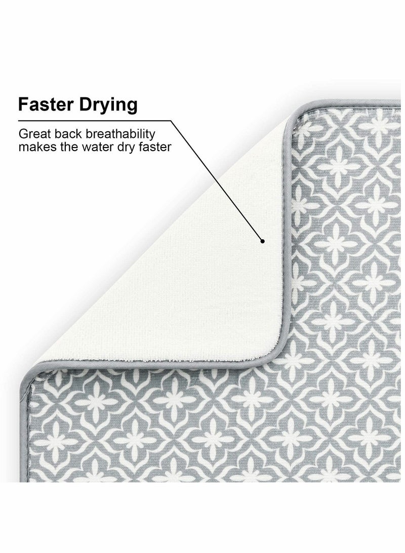 Dish Drying Mats for Kitchen Counter Microfiber Absorbent Dish Drainer Rack Pads for Sink - Image 4