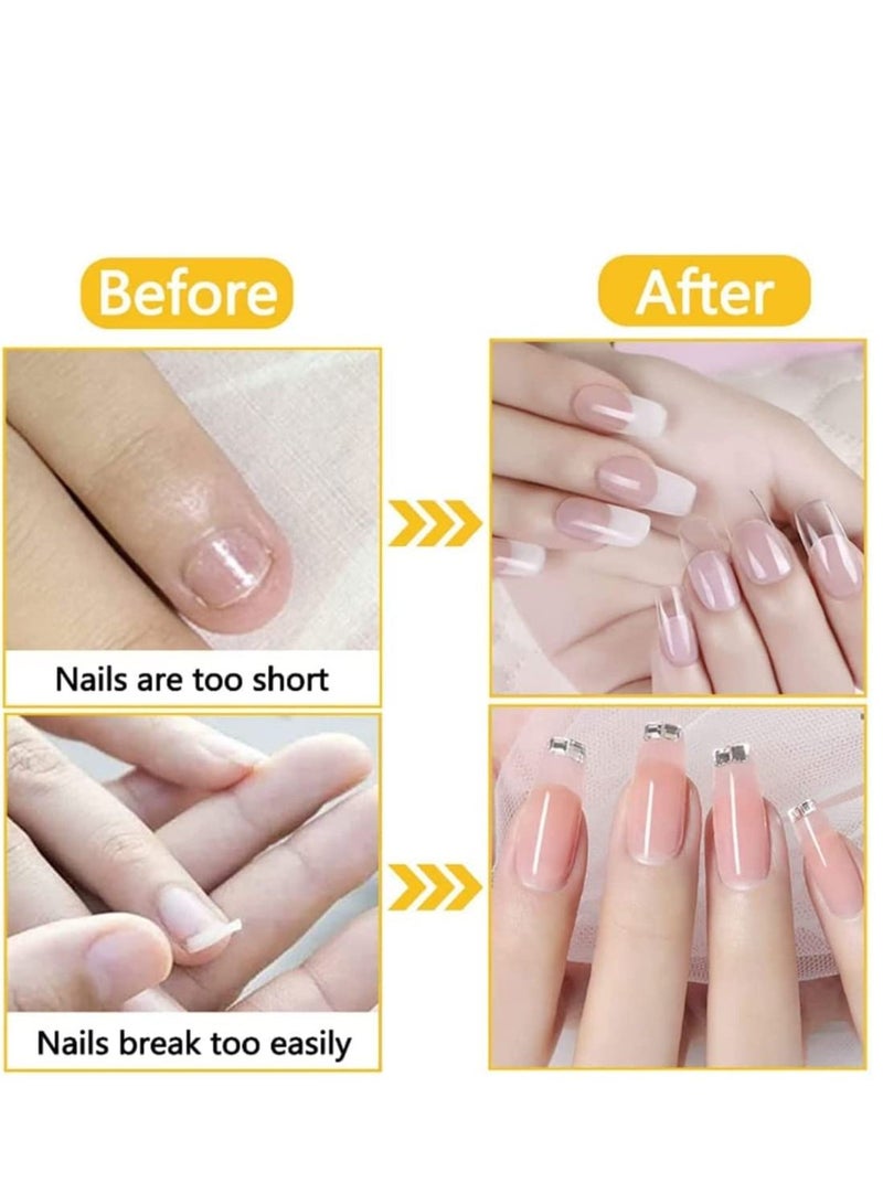 LA PERLA TECH  500 Pieces Nail Extension Forms Guide Sticker, Nail Art Tips Paper for Acrylic Gel Nail Shape Extension - Image 2