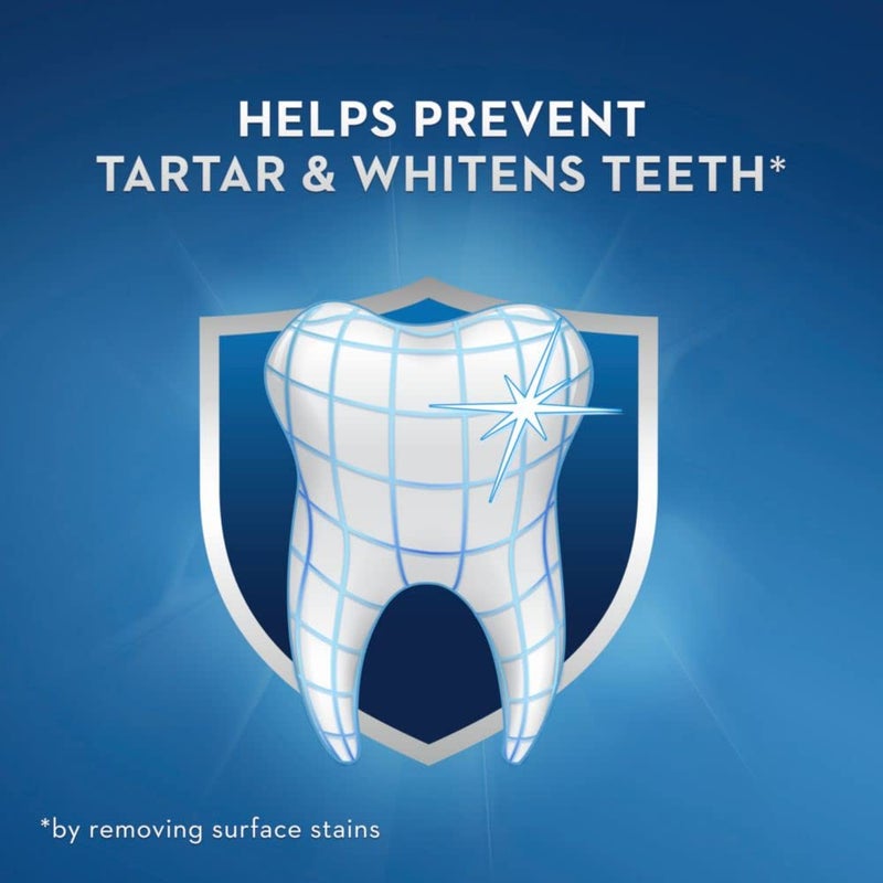 Crest Tartar Protection Whitening Cool Mint Flavor Toothpaste 8.2 Oz (Pack of 4) - Image 3