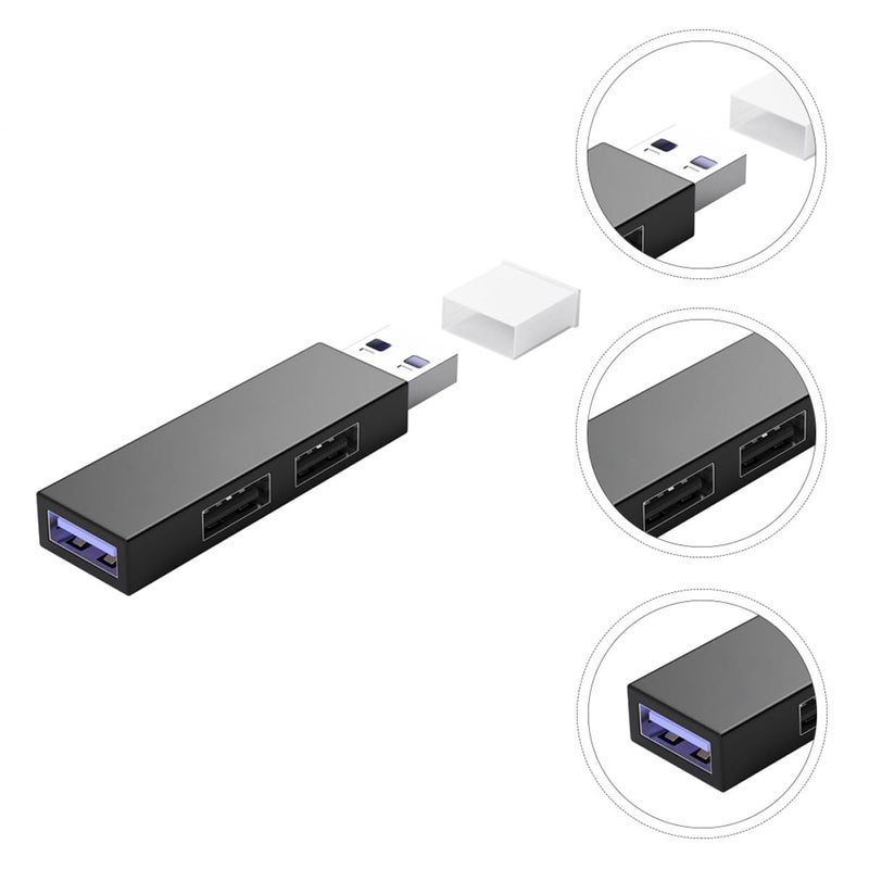Portable USB Hub with 4 Ports for Data Transfer and Charging for Keyboard Computer Accessories - Image 4