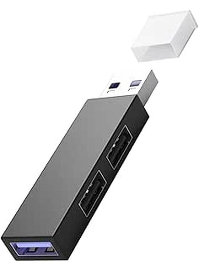 Portable USB Hub with 4 Ports for Data Transfer and Charging for Keyboard Computer Accessories - Image 1