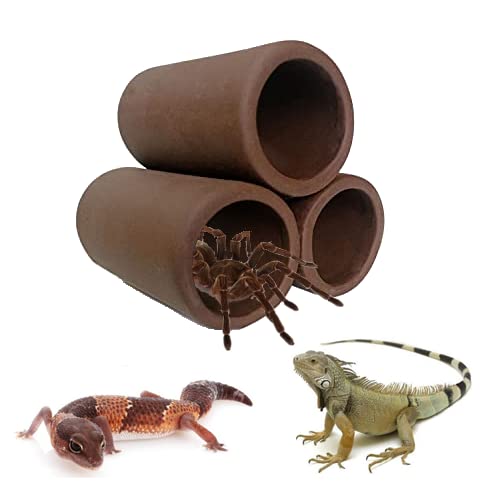 OrgMemory Ceramic Shelters, 2 pcs, Fish Tank Accessories, Fish House, Aquarium Hideout, Swim Holes Aquatic, Aquarium Cave, Ceramic Decoration for Freshwater and Saltwater Fish Tank (Pipes) - Image 5