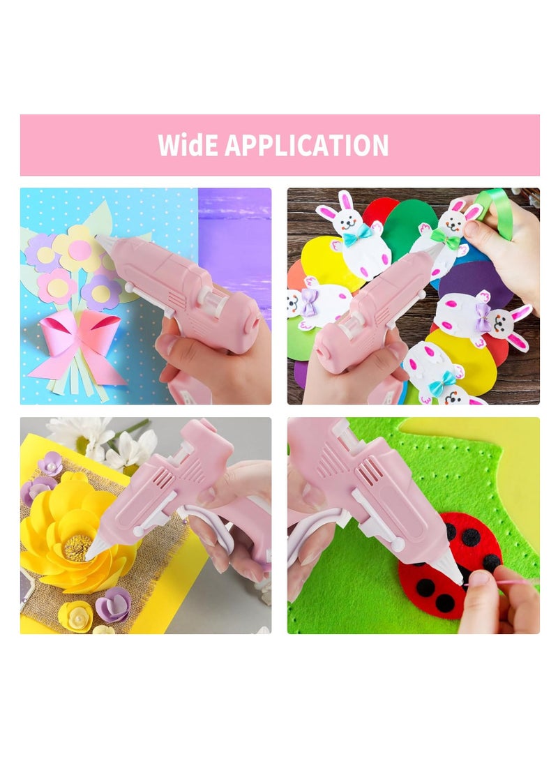 KASTWAVE طقم مسدس الغراء الساخن، مسدس غراء ساخن لاسلكي، طقم مسدس غراء ساخن تسخين سريع، مع 10 قطع من عصي الغراء المتميزة، قاعدة قابلة للشحن بواسطة USB لمسدس الغراء الساخن، لمشاريع الفن الحرفي DIY وإصلاحات المنزل، وردي - Image 2