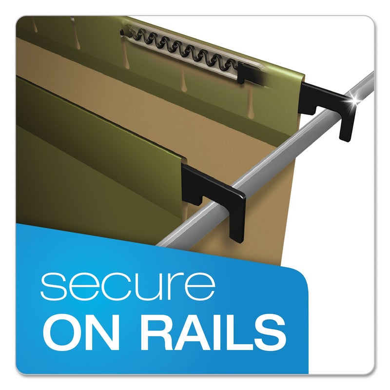 Pendaflex SureHook Reinforced Hanging Folders, Letter Size, Standard Green, 20 per Box (8-1/2 x 11) - Image 2