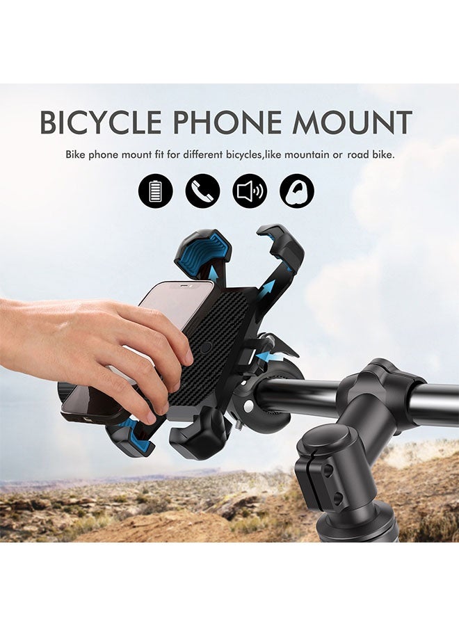 MLADEN Adjustable Phone Holder for Bike and Motorcycle for Most 4.7"-7.0" Inch Phones 2in1 Steady Anti Shake Cellphone Stand Holder Bicycle Cell Phone Mount Clamp for Handlebar  - Image 4