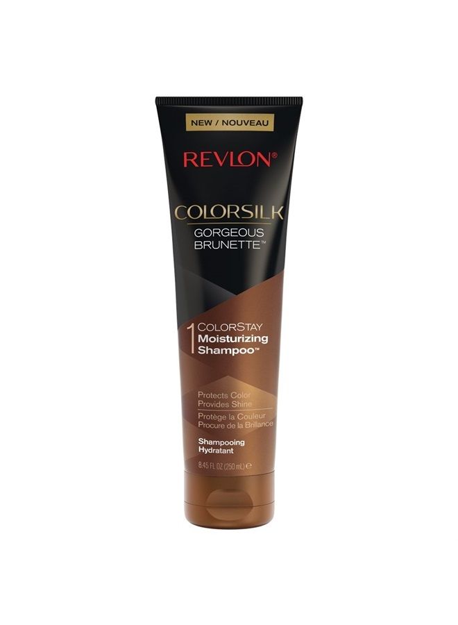 Revlon ColorSilk Care Shampoo, Brown, 8.45 Fluid Ounce - Image 1