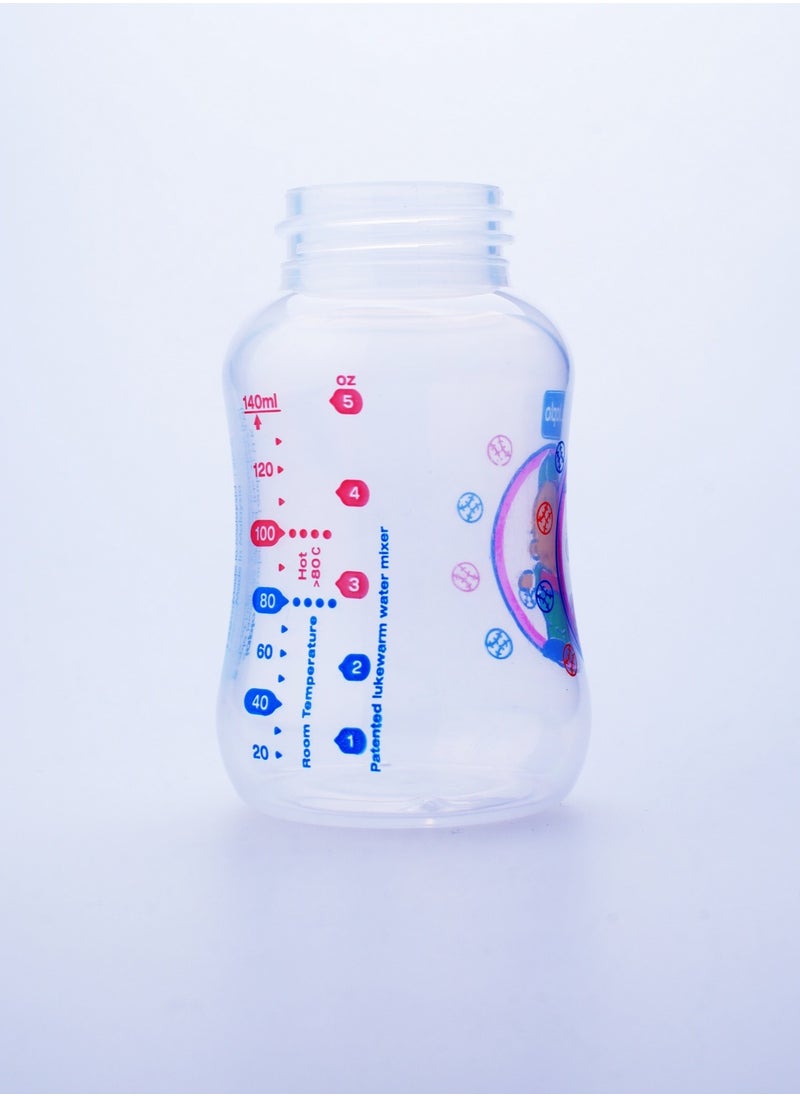 Japlo - Streamline baby feeding Bottle with Anti-colic nipple & Lukewarm water mixer size 140 ml BOXSL140  (assorted) - Image 1