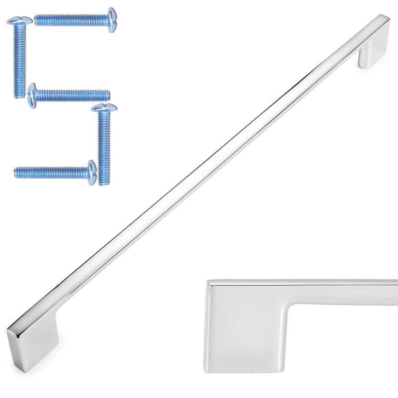 KOOFIZO 5 Pack 11516 Inch Polished Chrome Kitchen Cabinet Pulls Chrome Cabinet Handles Chrome Cabinet Hardware for Kitchen Cabinets Drawer P01 Dresser Cupboard Bedroom Bathroom