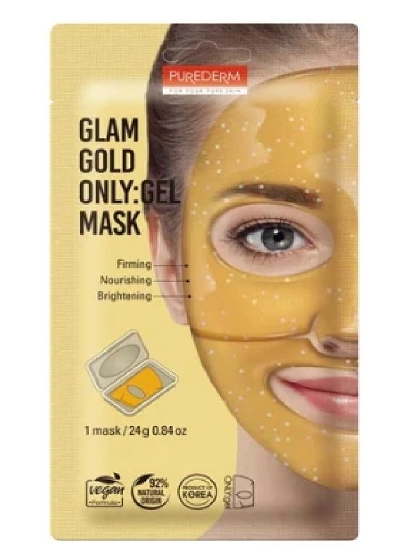 PUREDERM GLAM GOLD GEL MASK