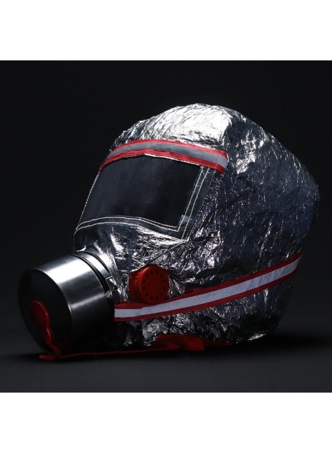 Fire Mask, Himaya Fire Escape Mask, Emergency Breathing Equipment,  Protection for 60 Minutes, Head and Eye Protection, with Reflective Straps, EN403 Certified - Image 1