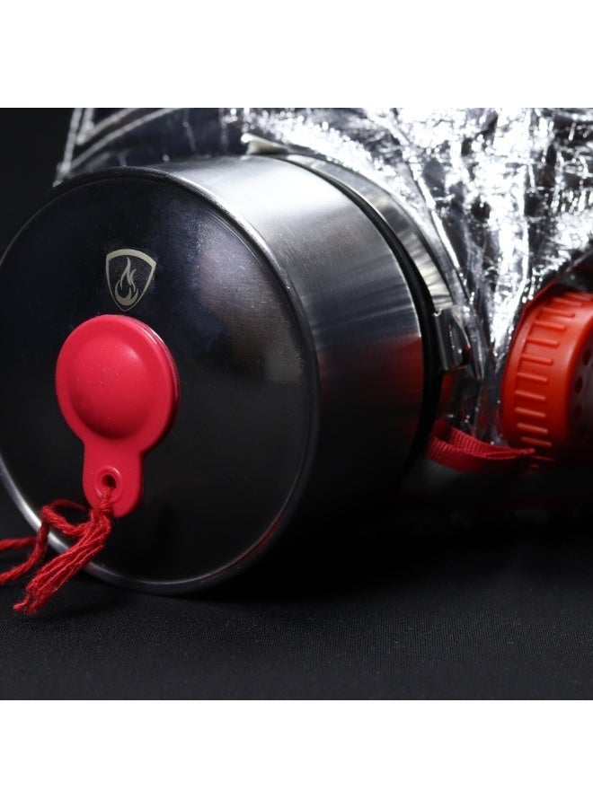 Fire Mask, Himaya Fire Escape Mask, Emergency Breathing Equipment,  Protection for 60 Minutes, Head and Eye Protection, with Reflective Straps, EN403 Certified - Image 5