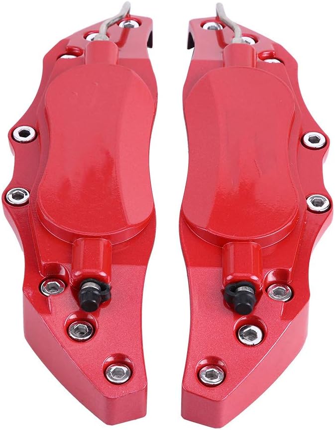 DOACT 2pcs Car Brake Caliper Protector Cover - Aluminum High Precision Red - Image 5