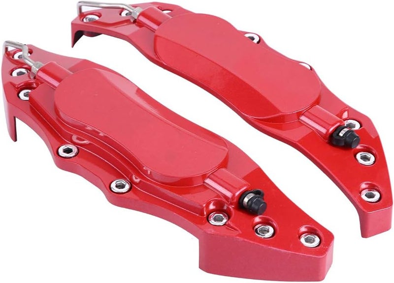 DOACT 2pcs Car Brake Caliper Protector Cover - Aluminum High Precision Red - Image 4