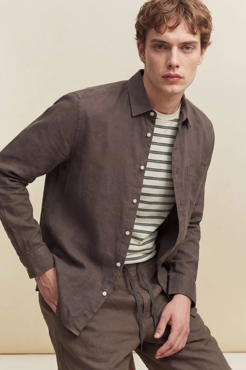 DeFacto 100% Linen Shirt