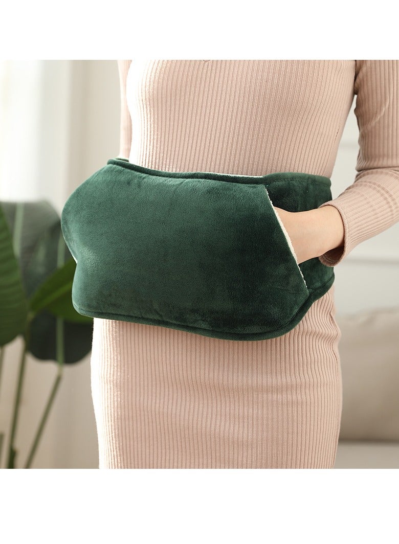 برايم بي جافاودان حزام كيس الماء الساخن الكهربائي لتخفيف آلام الجسم، وسادة تدفئة قابلة لإعادة الشحن مع غطاء من الصوف لتخفيف آلام الجسم، وتدفئة اليدين، وتخفيف آلام التهاب المفاصل، وتشنجات الدورة الشهرية، والعلاج الساخن والبارد - Image 2