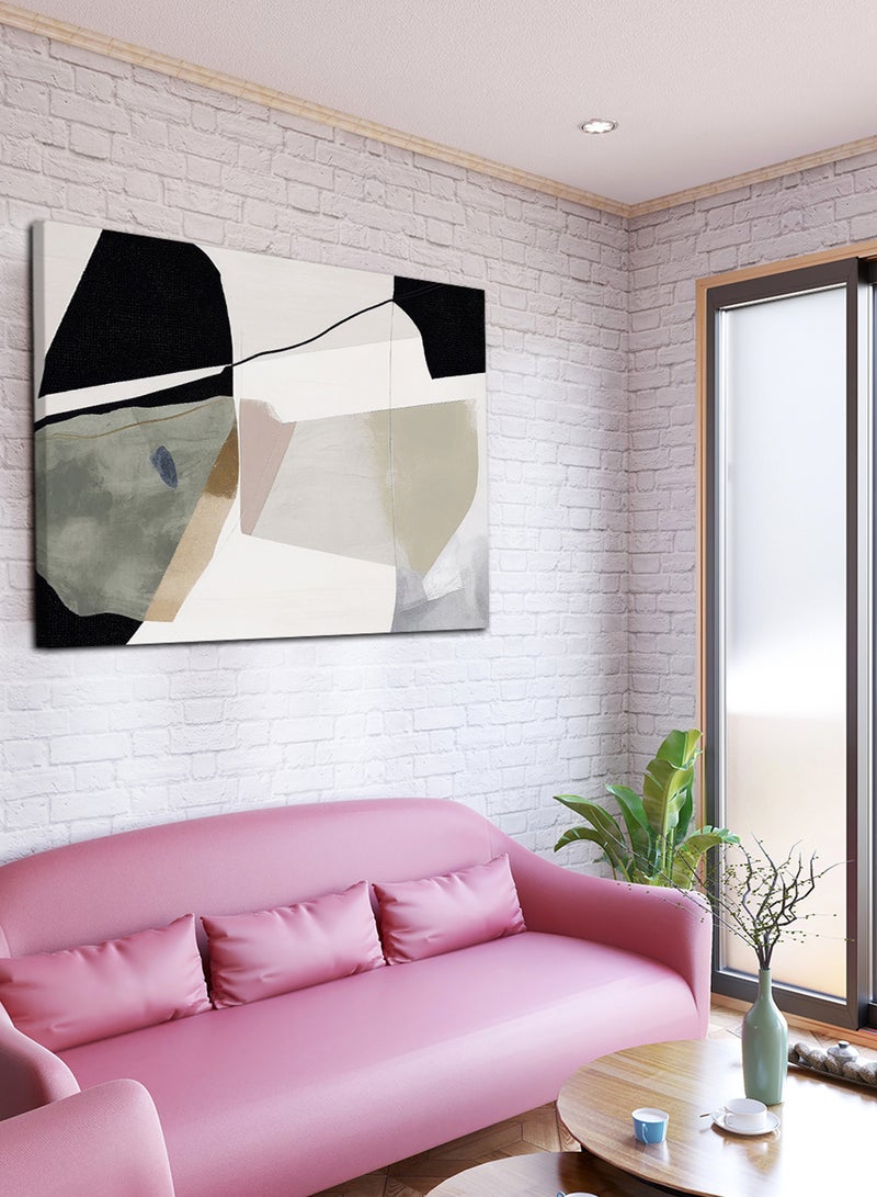 LOWHA Canvas Wall Art Stretched Over Wooden Frame with Oil Painting - Image 1