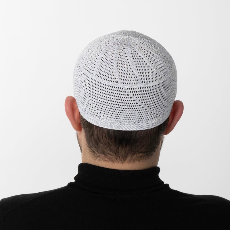 Modefa قبعات كوفي درويش تركية إسلامية فاخرة للرجال خفيفة الوزن وقابلة للتنفس قبعة مسلمة مقاس واحد يناسب (الولايات المتحدة، ألفا، مقاس واحد، أبيض) - Image 2