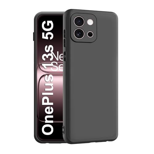 CEDO Back Cover for OnePlus 13s (5G) | Camera Bump Protection & Inner Velvet Fabric Lining | Ultra Slim Matte Soft Rubberised Case Cover (Black) - Image 1