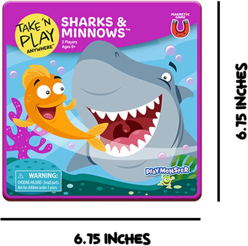 PlayMonster Take N Play, Anywhere Sharks & Minnows, Board Games for Kids- Board Games for Family Night, Family Games, Game Night, Family Board Games, Kids Toys, Travel Games, Preschool Toys, Ages 6+ - Image 2
