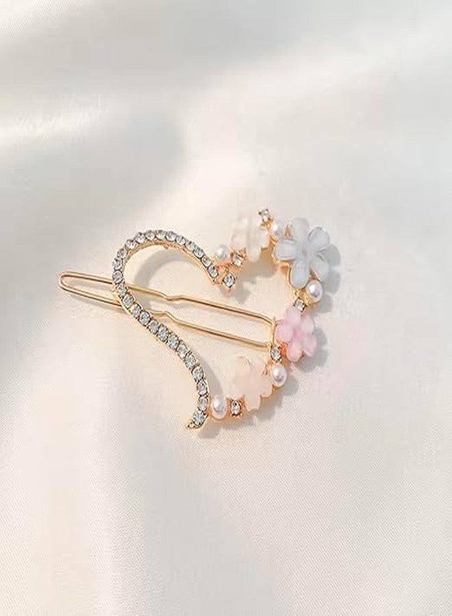 PARABRAHMA بارابراهما، 4 قطع، أحدث مشابك شعر على شكل زهرة بتصميم كوري عصري، إكسسوارات شعر للنساء والفتيات - Image 3