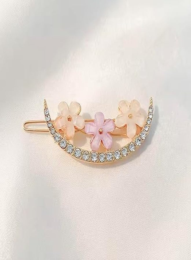 PARABRAHMA بارابراهما، 4 قطع، أحدث مشابك شعر على شكل زهرة بتصميم كوري عصري، إكسسوارات شعر للنساء والفتيات - Image 4