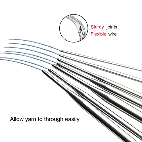 Weabetfu Bamboo Circular Knitting Needle,60-inch Length for Handmade Creative DIY and Any Weave Yarn Projects,US Size 15(10mm) - Image 5