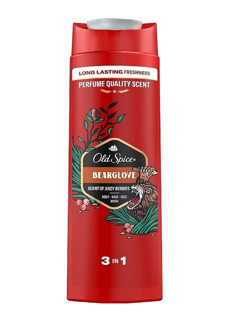 Old Spice Bearglove Scent of Juicy Berries Body, Hair, and Face Wash 3-in-1