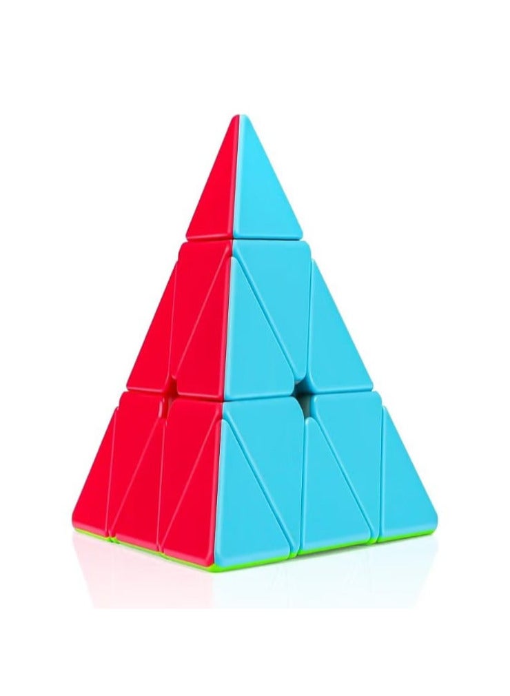 Triangle Pyramid Speed ​​Cube Stickerless Pyramid Magic Cube - Image 1