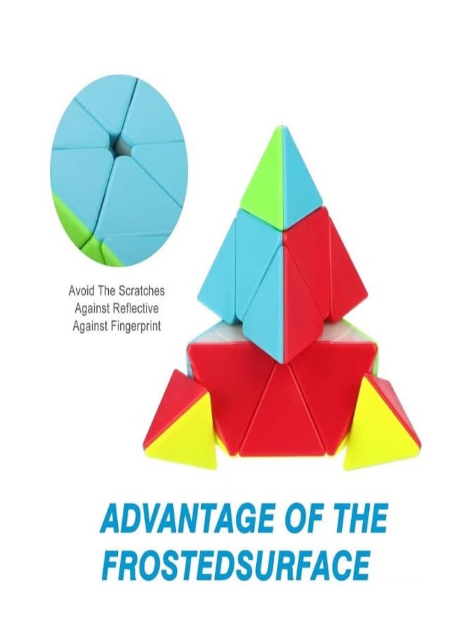 Triangle Pyramid Speed ​​Cube Stickerless Pyramid Magic Cube - Image 2