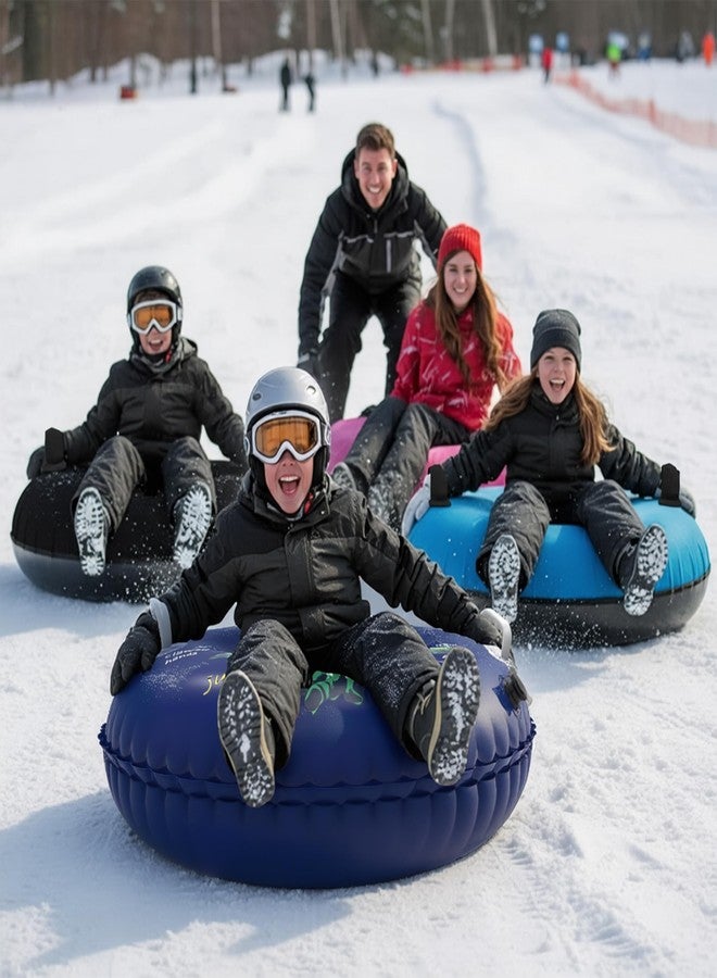 Frueydo Inflatable Snow Tube Sled with Premium Canvas Cover Heavy Duty for Kids Adults,Towable Snow Sled Thickened Bottom Winter Gift Outdoor Fun Toys for Boys Girls (Dino-36) - Image 5