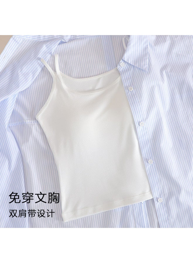 Top melon Sleeveless Undershirt For Women, Slimming And Back-Enhancing Camisole, Skin-Friendly And Breathable Layering Tank Top - Image 2